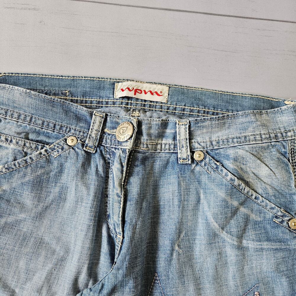 Euro Y2k Jeans Low-Rise Flared Fairycore - Size 30 - Picture 3 of 8